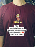 I AM IRON MAN Oversized T-Shirt