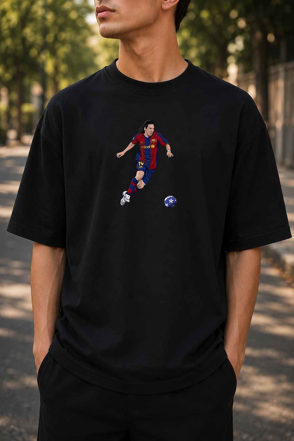 Young Messi | Barcelona Wonderkid Oversized T-Shirt