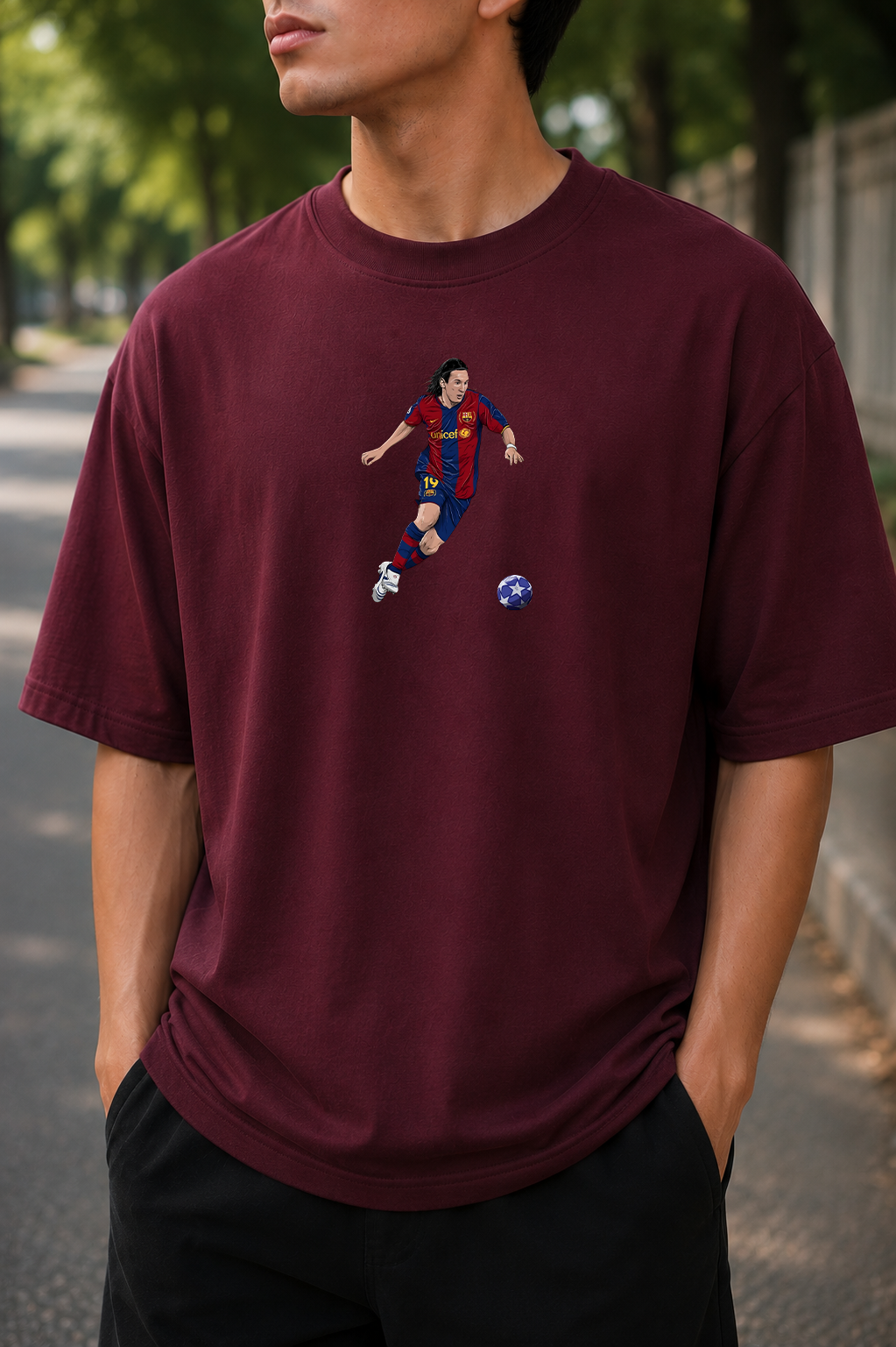 Young Messi | Barcelona Wonderkid Oversized T-Shirt
