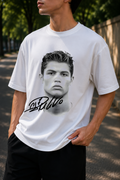 Young Ronaldo Signature Portrait | Oversized T-Shirt