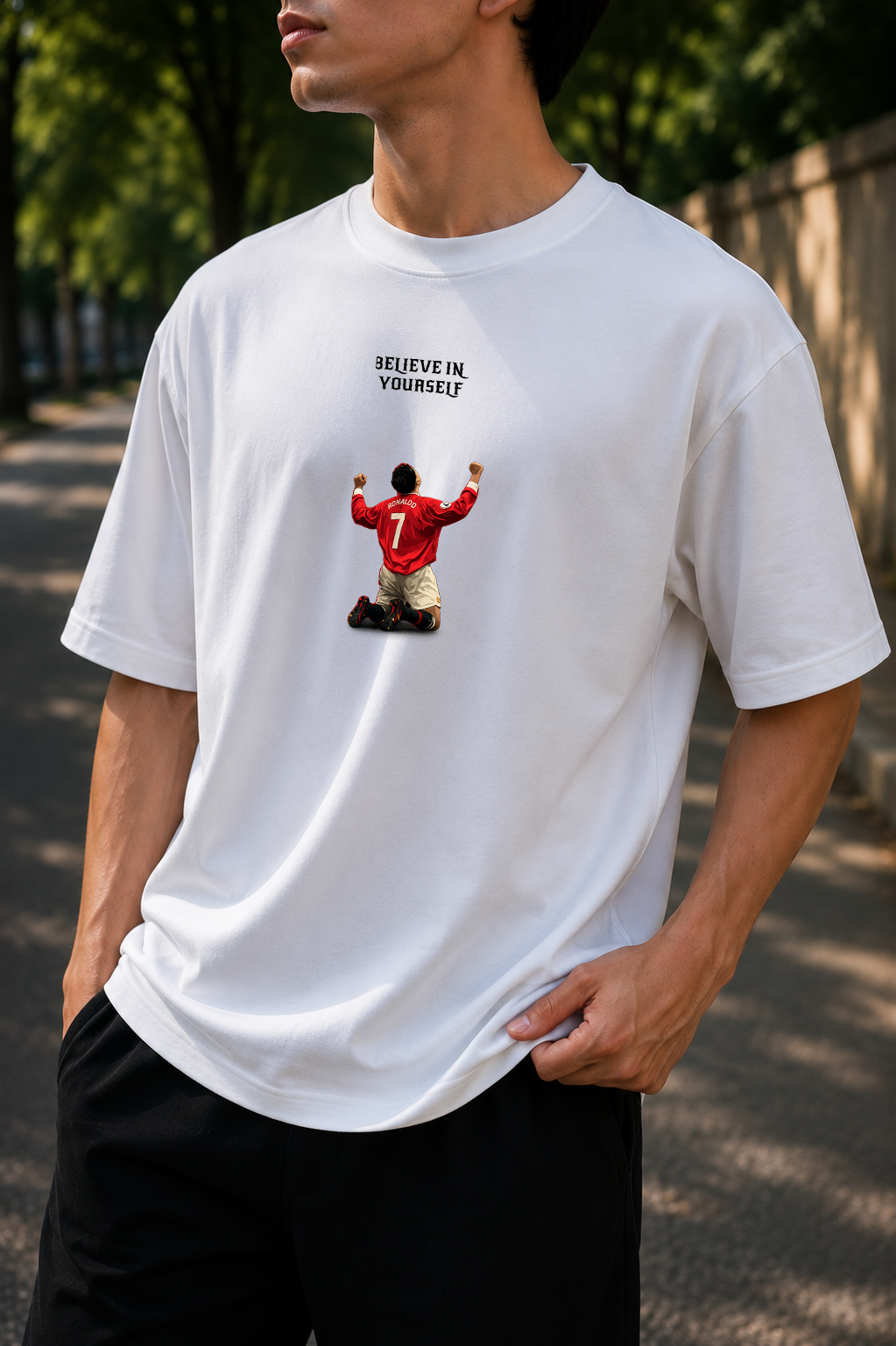 Believe In Yourself | Ronaldo Legacy Oversized T-Shirt